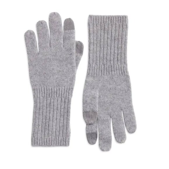 Nordstrom Cashmere Gloves - Grey Heather - Picture 1 of 6